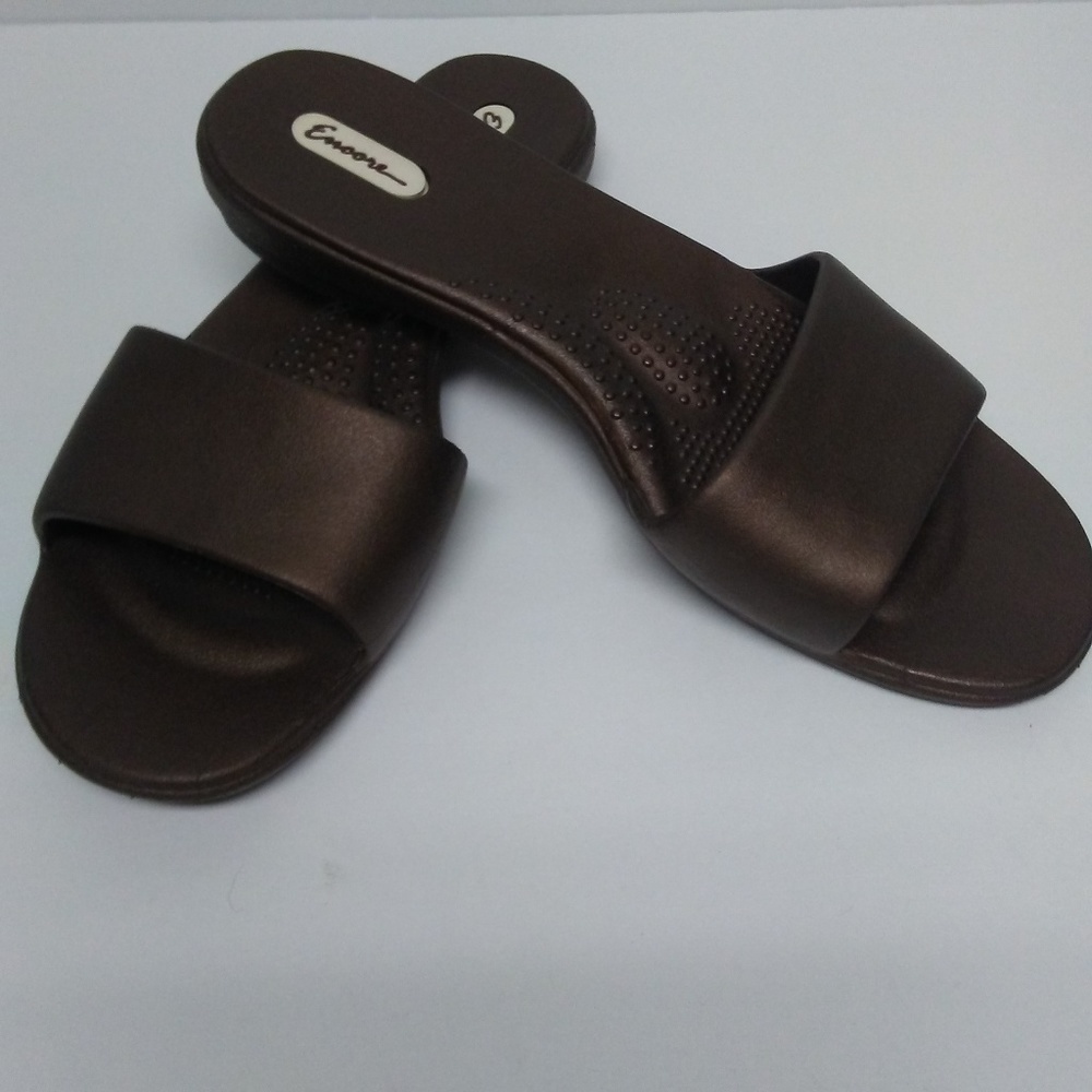 Oka B Encore Bronze Rubber Comfort Sandal Size M/L